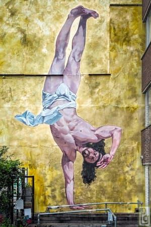 Artwork Title: Jesus Breakdancing Mural in Bristol