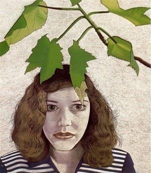 Artwork Title: Girl with Leaves