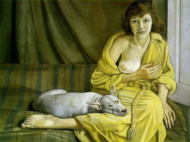 Artwork Title: Girl with a White Dog
