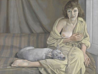Artwork Title: Girl with a White Dog
