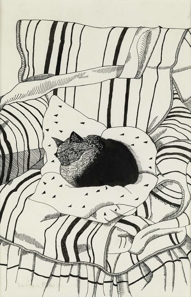 Artwork Title: The Sleeping Cat