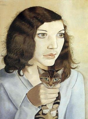 Artwork Title: Girl With A Kitten