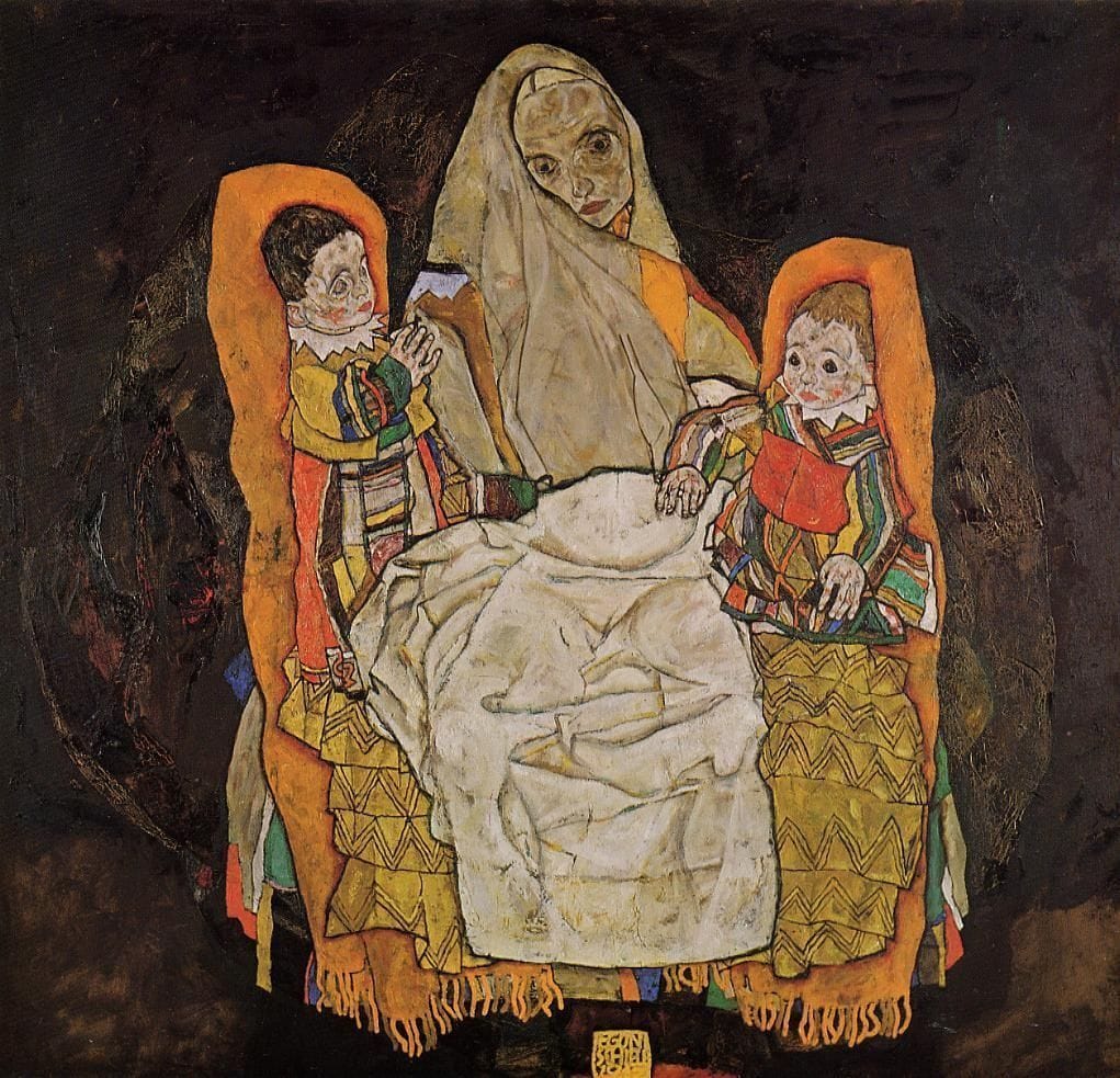 Artwork Title: Mother and Two Children