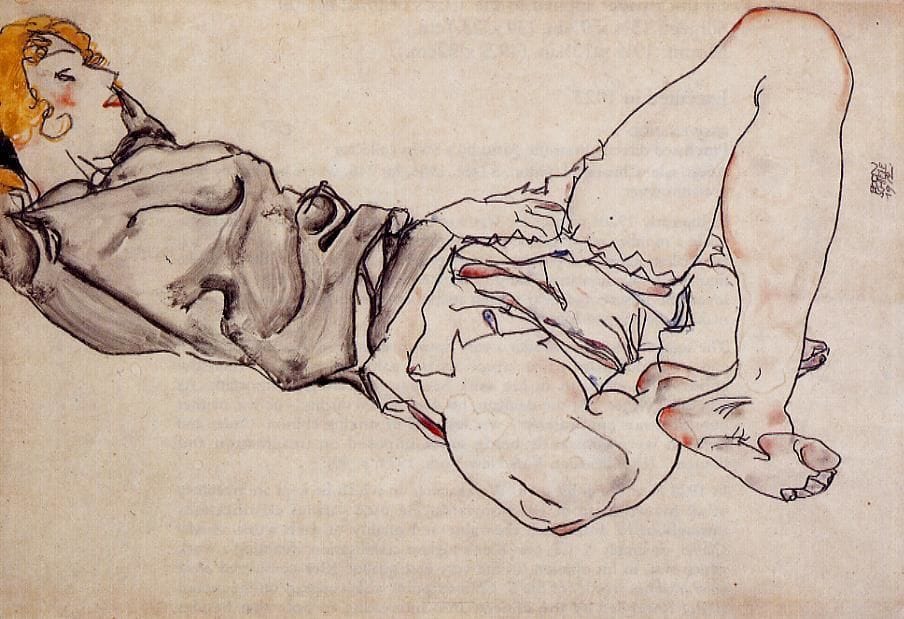 Artwork Title: Reclining Woman with Blond Hair