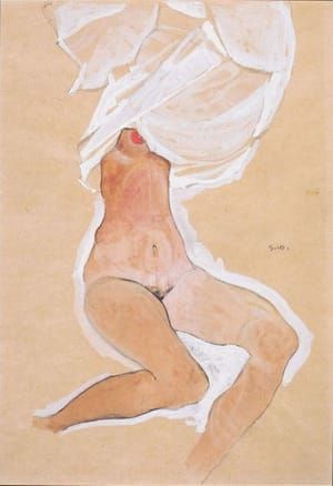 Artwork Title: Nude Girl Sitting With Shirt Over Her Head