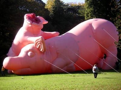 Artwork Title: Inflatable Pigs