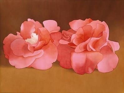 Artwork Title: Two Pink Camellias