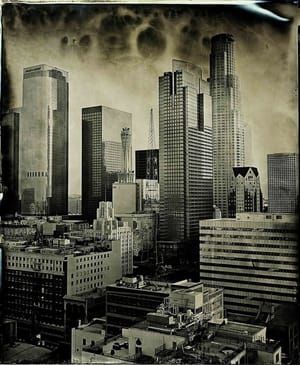 Artwork Title: Wet Plate Collodion/Down Town Los Angeles