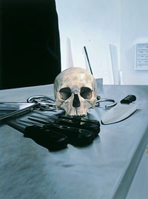 Artwork Title: Skull With Knives