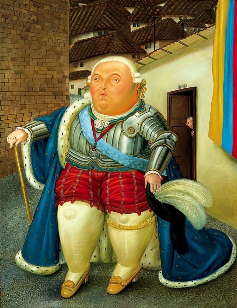 Artwork Title: Louis XVI visiting Medellin, Colombia