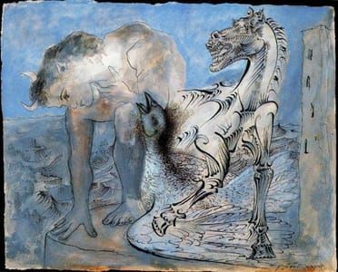 Artwork Title: Faun, horse and bird