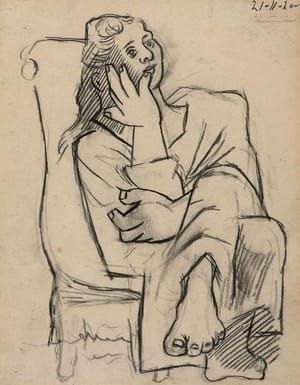 Artwork Title: Femme assise {Seated woman], Paris, 21 November 1920