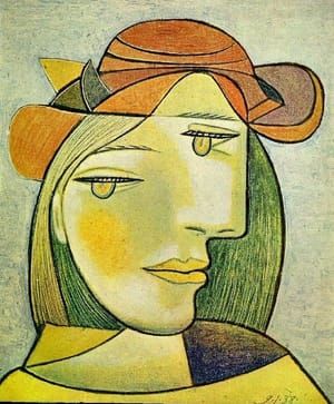 Artwork Title: Portrait de femme au chapeau