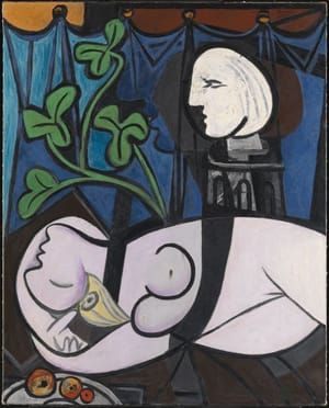 Artwork Title: Nude, Green Leaves and Bust