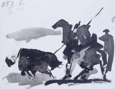 Artwork Title: Bullfight Scene