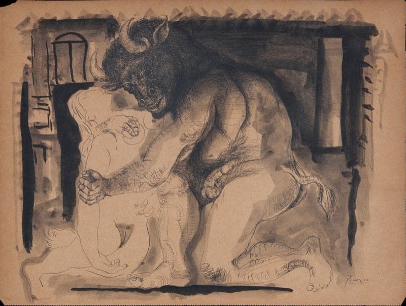 Artwork Title: Minotaure et la Dormeuse