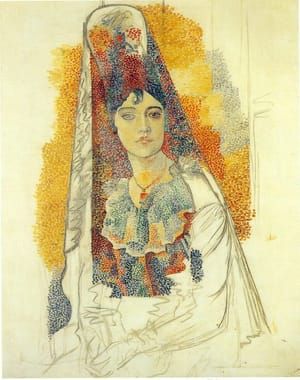 Artwork Title: Mujer Con Mantilla (la Salchichona)