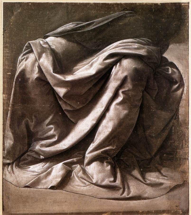 Artwork Title: Drapery Study for a Seated Figure