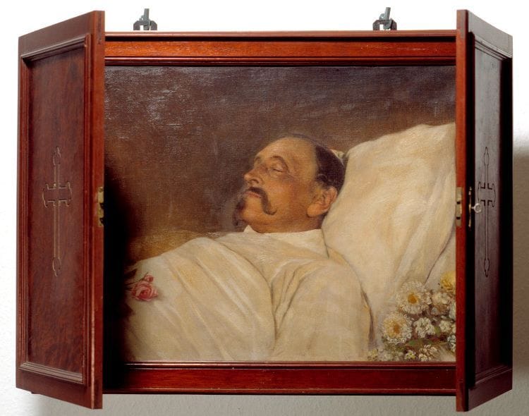 Artwork Title: Duke Ernst II of Saxe-Coburg and Gotha on his Deathbed, c 1893