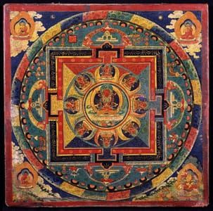 Artwork Title: Amitayus Nine Deity Mandala