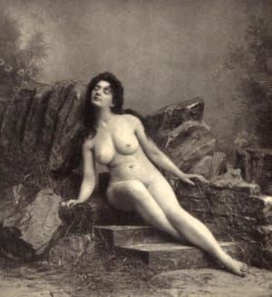 Artwork Title: Old Stereophoto Nudism Belle Epoque