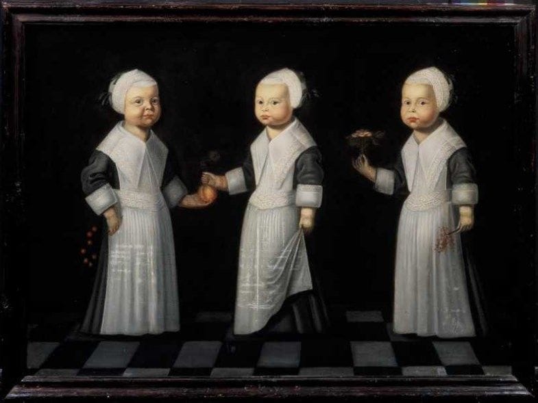 Artwork Title: Portrait of the Three Children from De Reuver Family