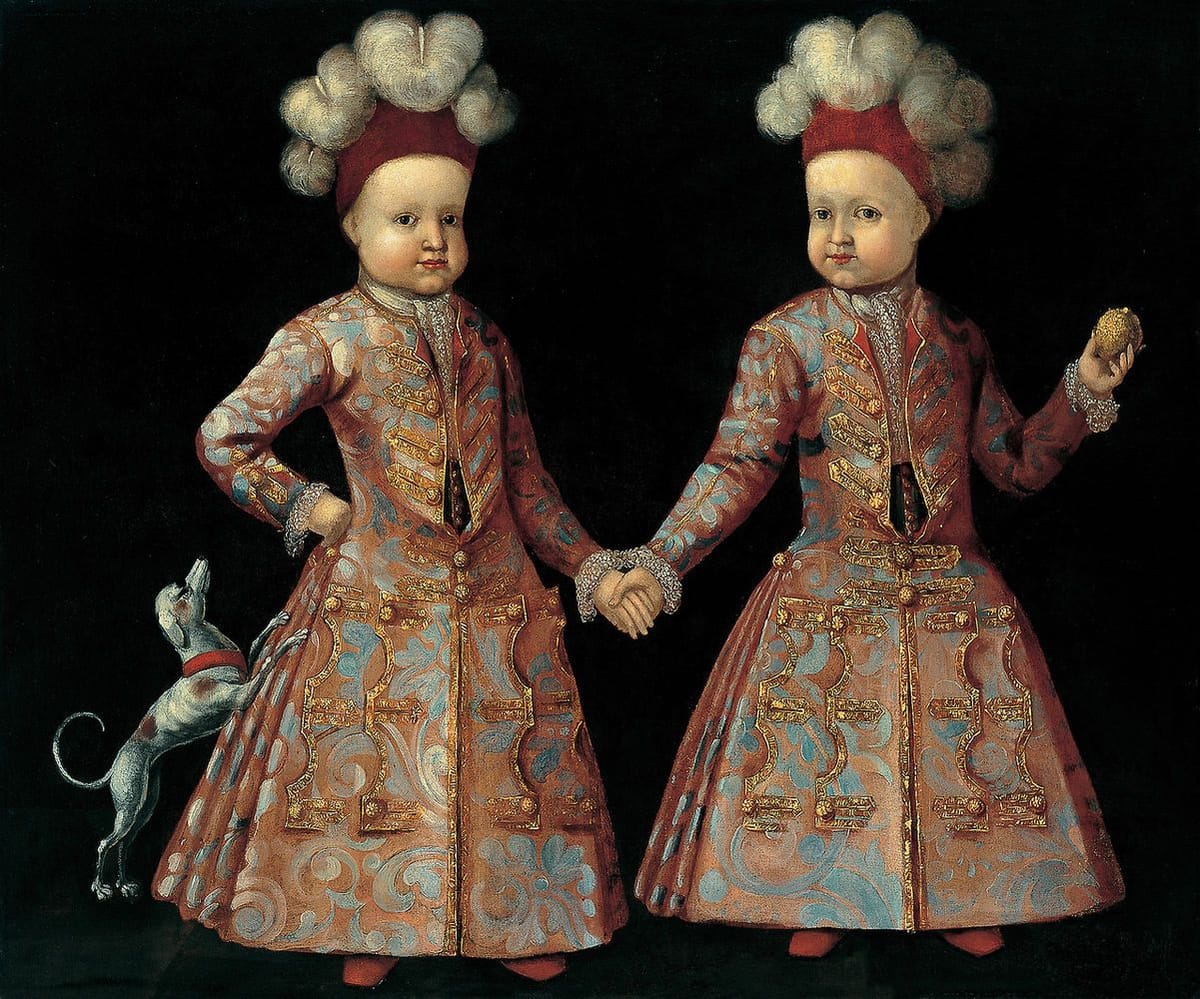 Artwork Title: Portrait of Twins, Central-European School, 18th Century
