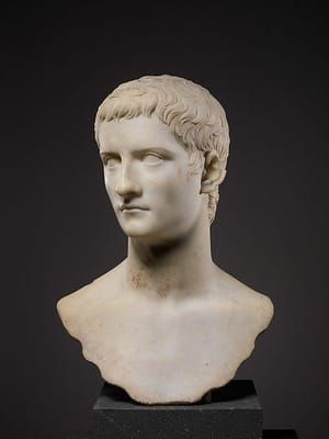 Artwork Title: Marble portrait bust of the emperor Gaius, known as Caligula