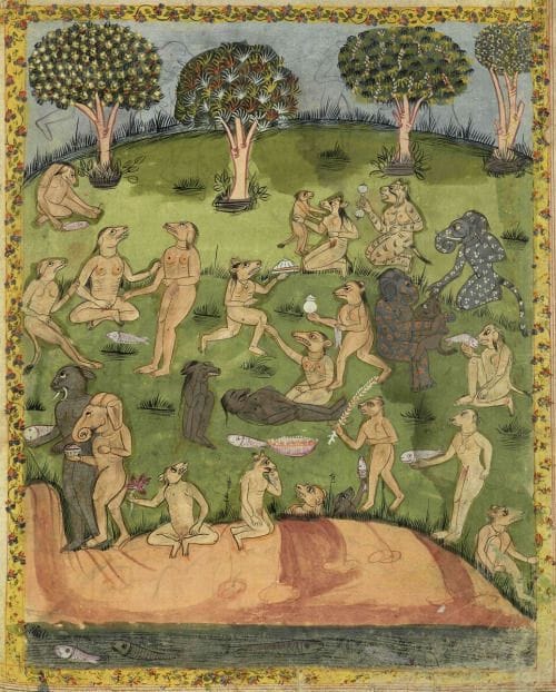 Artwork Title: Illustration from Book of Wonders, Persian illuminated manuscript