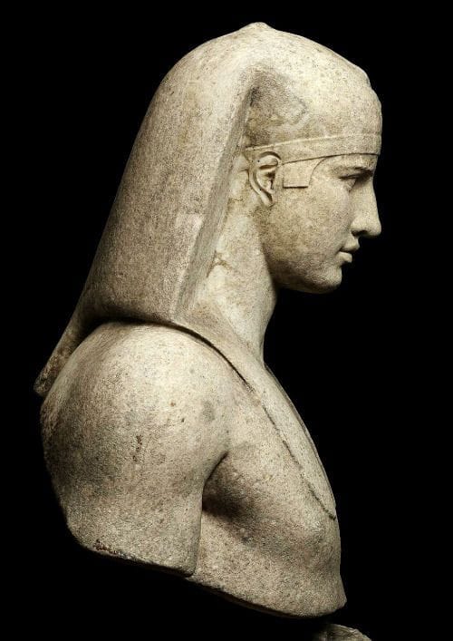 Artwork Title: Roman Bust of Antinous - Osiris,  130-138 AD