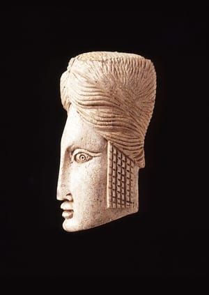 Artwork Title: Pyxide jar in the shape of a woman’s head, 2nd – 3rd century AD