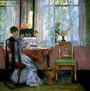 Artwork Title: Google in the Afternoon, after Gari Melchers