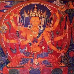 Artwork Title: Fresco depicting Buddha Ratnasambhava (Rinchen Jungné)