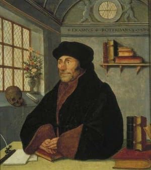 Artwork Title: Portrait of Erasmus at his Writing Table