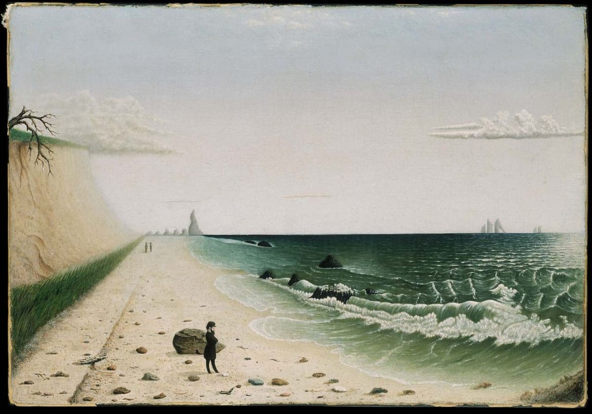 Artwork Title: Meditation by the Sea, mid-19th century