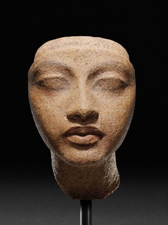 Artwork Title: Head of Queen, New Kingdom, 18th dynasty, reign of Akhenaten