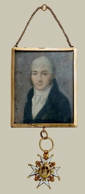 Artwork Title: French military portrait miniature