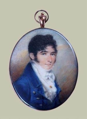 Artwork Title: English portrait miniature of a young man