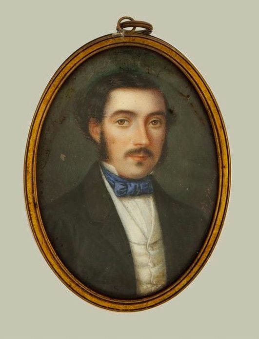 Artwork Title: Victorian miniature of a gentleman