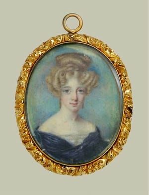 Artwork Title: Regency portrait miniature of a lady