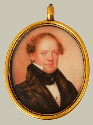 Artwork Title: Georgian portrait miniature of a gentleman
