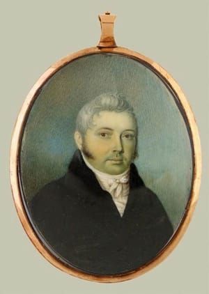 Artwork Title: Georgian Portrait Miniature of a Gentleman