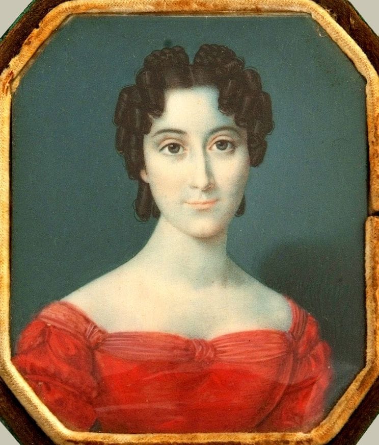 Artwork Title: Georgian portrait miniature of a lady