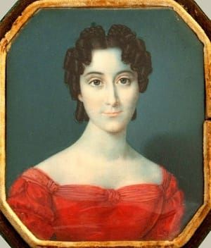 Artwork Title: Georgian portrait miniature of a lady
