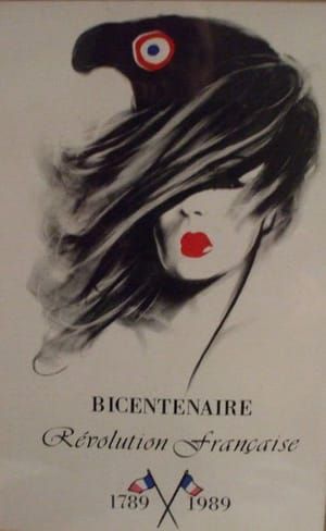 Artwork Title: Original 1789 French Bicentenire Lady Revolution Poster