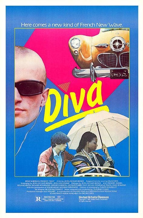 Artwork Title: 1982  Original US Release DIVA Film Poster