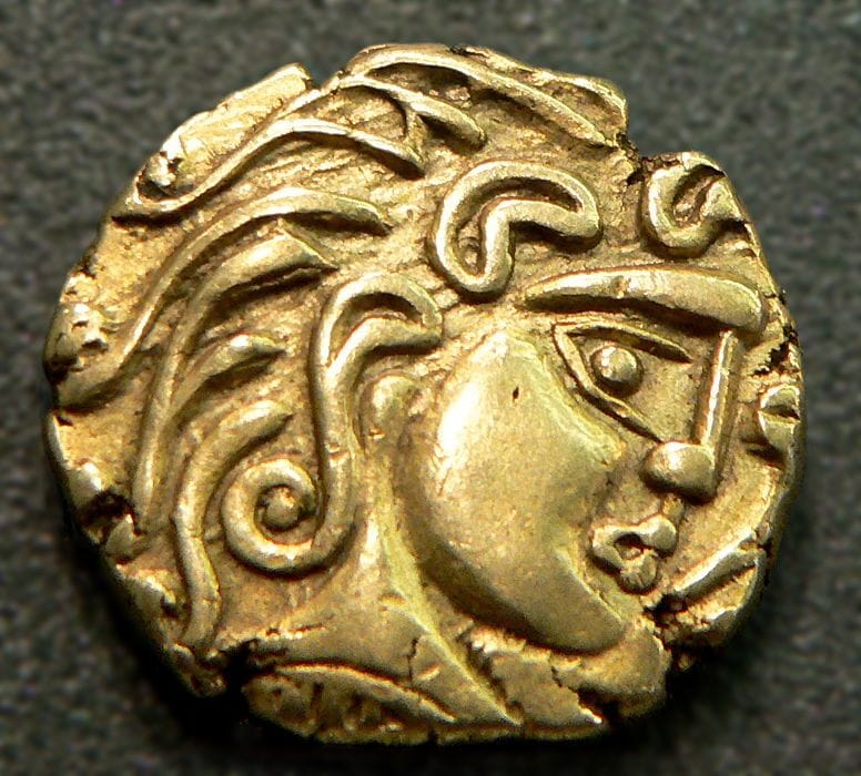 Artwork Title: Gold Coin Of The Parisii Tribe Of Ancient Gaul