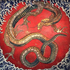 Artwork Title: Hokusai Dragon