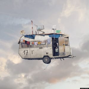 Artwork Title: Flying Houses