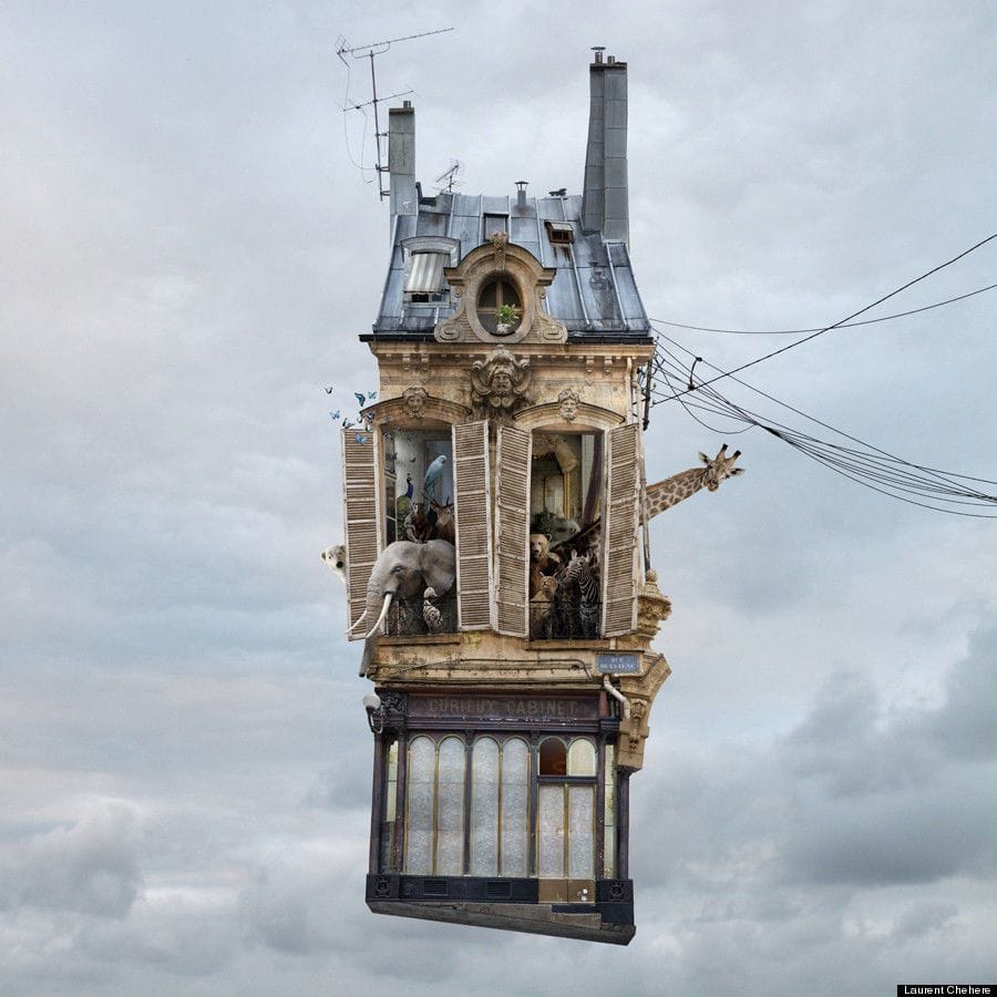Artwork Title: Flying Houses